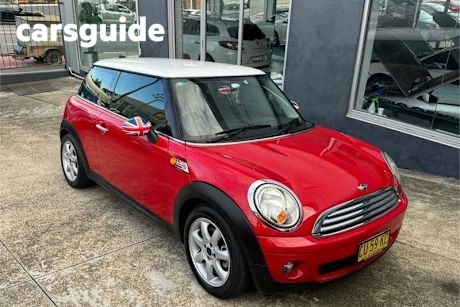 Red 2008 Mini Cooper Hatchback