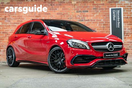 Red 2016 Mercedes-Benz A45 Hatchback AMG