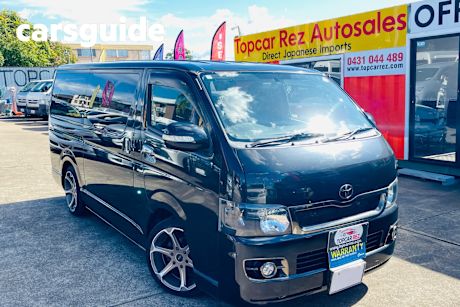 Black 2008 Toyota HiAce Camper Wagon
