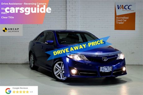 Blue 2013 Toyota Camry Sedan Atara R SE