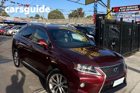 Burgundy 2013 Lexus RX450H Wagon F-Sport