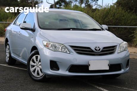 Blue 2010 Toyota Corolla Sedan Ascent