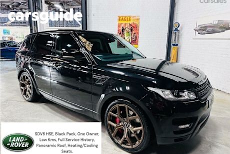 Black 2014 Land Rover Range Rover Sport Wagon HSE
