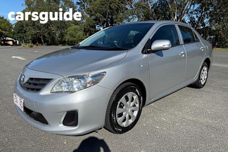 Silver 2010 Toyota Corolla Sedan Ascent