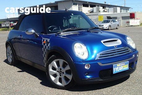 Blue 2006 Mini Cabrio Cabriolet Cooper