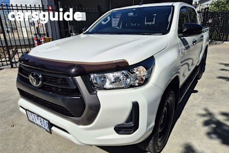 White 2020 Toyota Hilux Double Cab Pick Up SR (4X4)
