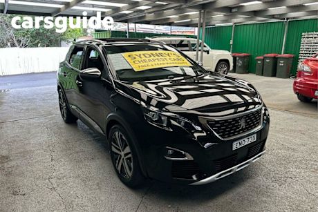 Black 2017 Peugeot 3008 Wagon GT