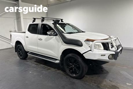 White 2015 Nissan Navara Dual Cab Utility ST (4X4)