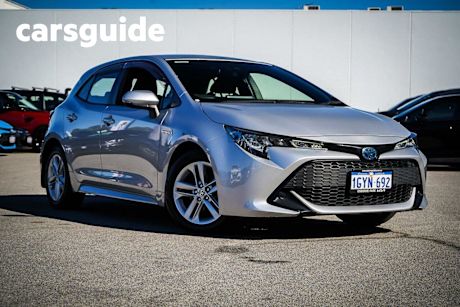 Silver 2020 Toyota Corolla Hatchback Ascent Sport (hybrid)