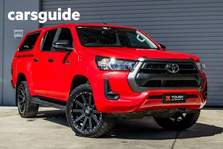 Red 2021 Toyota Hilux Double Cab Pick Up SR (4X4)