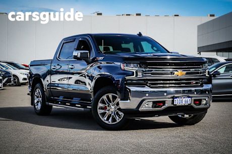 Blue 2022 Chevrolet Silverado Crew Cab Pickup 1500 LTZ Premium Tech Pack