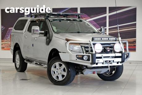 Silver 2013 Ford Ranger Dual Cab Utility XLT 3.2 (4X4)