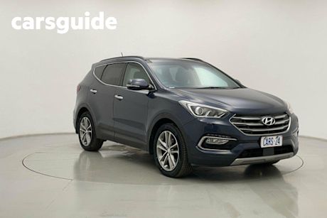 Grey 2016 Hyundai Santa FE Wagon Highlander Crdi (4X4)