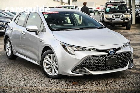 Silver 2023 Toyota Corolla Hatchback Ascent Sport + Conv PK Hybrid