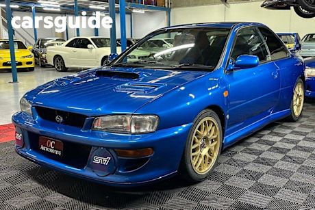 Blue 1998 Subaru Impreza Coupe 22B STI