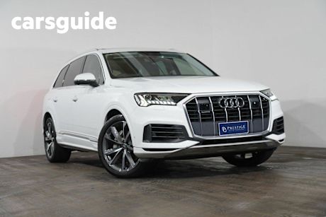 White 2020 Audi Q7 Wagon 45 TDI Quattro