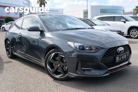 Grey 2019 Hyundai Veloster Coupe Turbo Premium