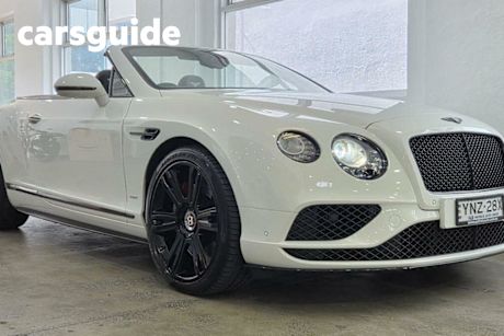 White 2016 Bentley Continental Convertible GT V8 S