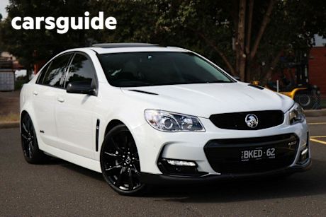 White 2016 Holden Commodore Sedan SS Black Pack