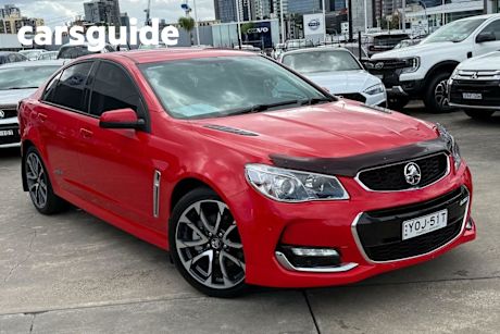 Red 2017 Holden Commodore Sedan SS
