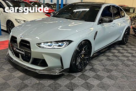 Grey 2022 BMW M3 Sedan Competition M Xdrive