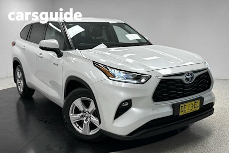 White 2022 Toyota Kluger Wagon GX Hybrid AWD