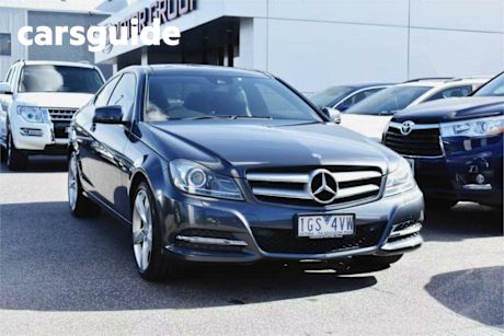 Grey 2011 Mercedes-Benz C180 Coupe BE