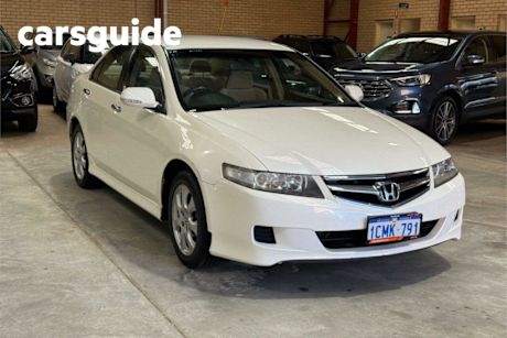 White 2007 Honda Accord Euro Sedan Euro