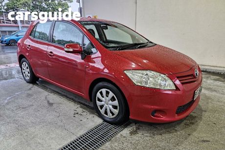 Red 2010 Toyota Corolla Hatchback Ascent