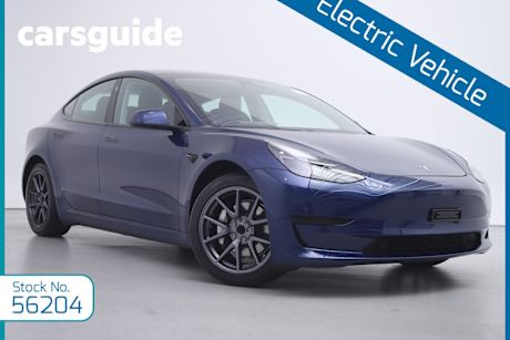 Blue 2021 Tesla Model 3 Sedan Standard Range Plus RWD