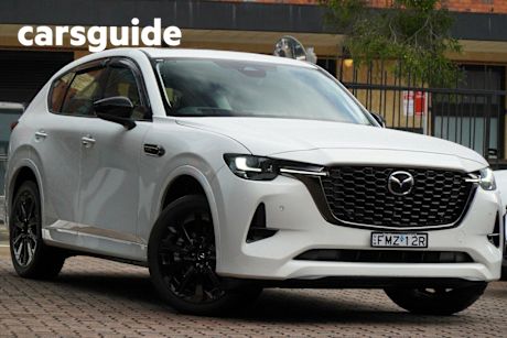 White 2024 Mazda CX-60 Wagon G40E GT Vision Hybrid