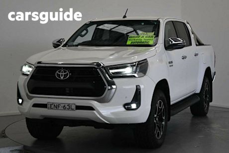 White 2020 Toyota Hilux Double Cab Pick Up SR5 (4X4)
