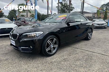 Black 2015 BMW 220I Coupe Sport Line