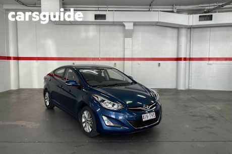 Blue 2014 Hyundai Elantra Sedan Trophy