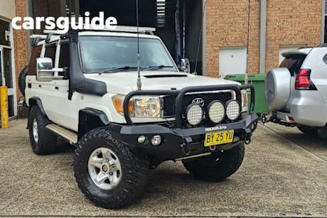 White 2011 Toyota Landcruiser Wagon WORKMATE (4x4) VDJ76R