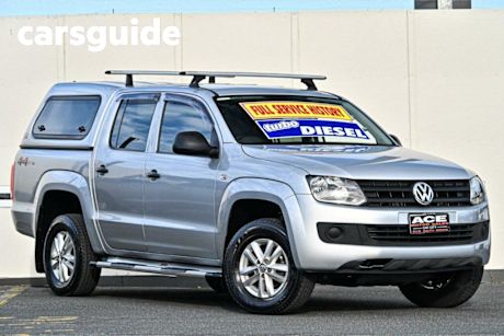 Silver 2015 Volkswagen Amarok Dual Cab Utility TDI420 Core Edition (4X4)