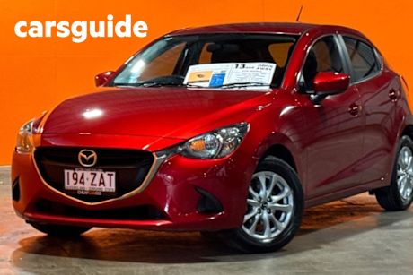 Red 2014 Mazda 2 Hatchback Maxx Sport