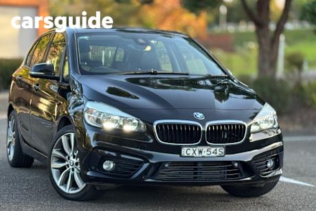 Black 2015 BMW 218D Wagon Active Tourer Luxury Line