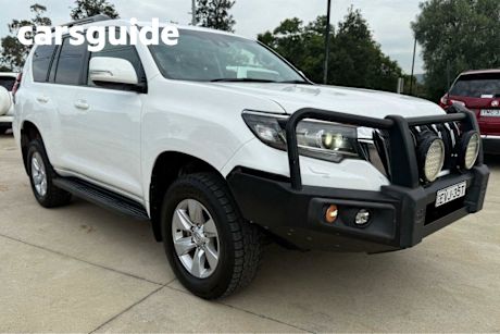 White 2018 Toyota Landcruiser Prado Wagon GXL (4X4)