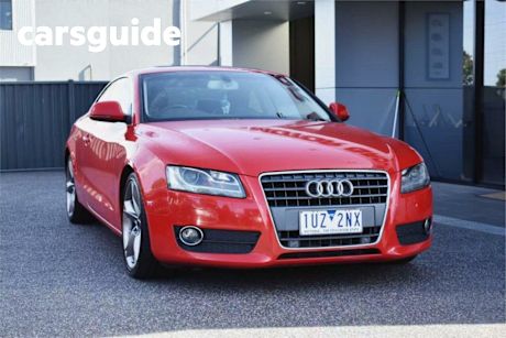 Red 2009 Audi A5 Coupe 3.2 FSI Quattro