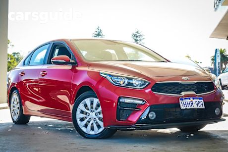 Red 2021 Kia Cerato Sedan S