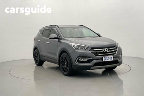 Grey 2016 Hyundai Santa FE Wagon Elite Crdi (4X4)