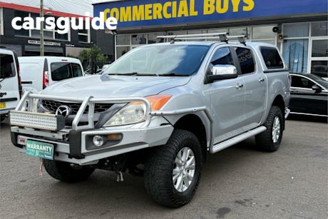 Silver 2012 Mazda BT-50 Dual Cab Utility GT (4X4)