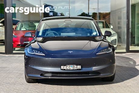 Grey 2024 Tesla Model 3 Sedan Rear-Wheel Drive
