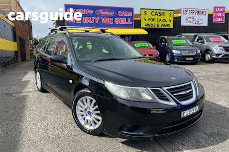 Black 2008 Saab 9-3 Wagon Linear 2.0T Sportcombi