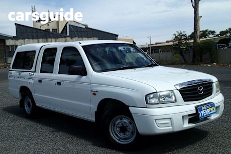 White 2003 Mazda B2600 Dual Cab Pick-up Bravo DX