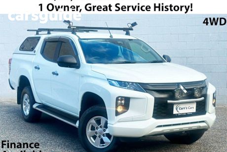 White 2019 Mitsubishi Triton Double Cab Pick Up GLX Plus (4X4)