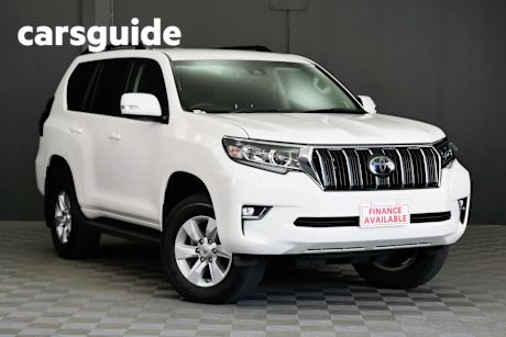 White 2020 Toyota Landcruiser Prado Wagon GXL Flat Tailgate