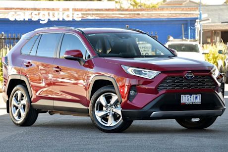 Red 2021 Toyota RAV4 Wagon GXL (2WD) Hybrid