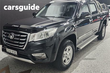 Black 2019 Great Wall Steed Dual Cab Utility (4X2)